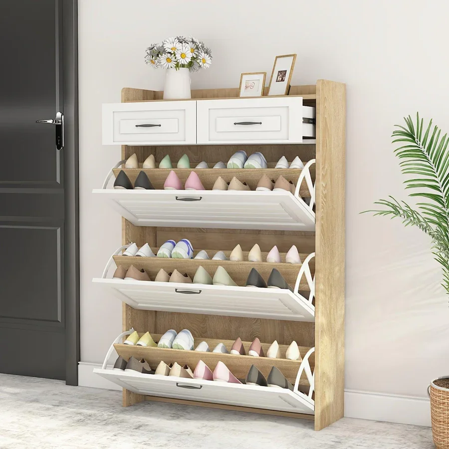 3-Door Shoe Cabinet with 2 Drawers + Free Backpack Gift 2 Units